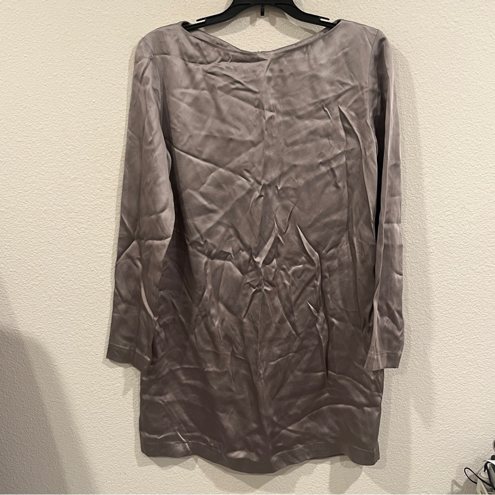 All Saints charcoal silver size 6 sheath dress style yve dress